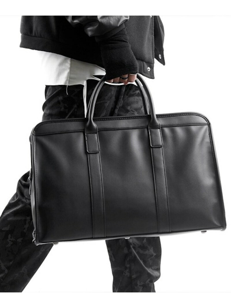 Fun&Daily F&D:Business PU Handlebag ファンアンドデイリー バッグ ビジネスバッグ・ブリーフケース ブラック【送料無料】