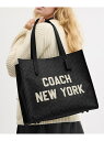 COACH 【公式】リレー トート バッグ・シグネチャー キャンバス・コーチ グラフィック コーチ バッグ トートバッグ ブラック【送料無料】