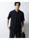 【SALE/20%OFF】NANO universe 「Damerino」ヘリンボンポロシャツ/防シワ・吸水速乾・UVカット ナノユニバース トップス カットソー・Tシャツ ブラウン グレー ネイビー【RBA_E】【送料無料】