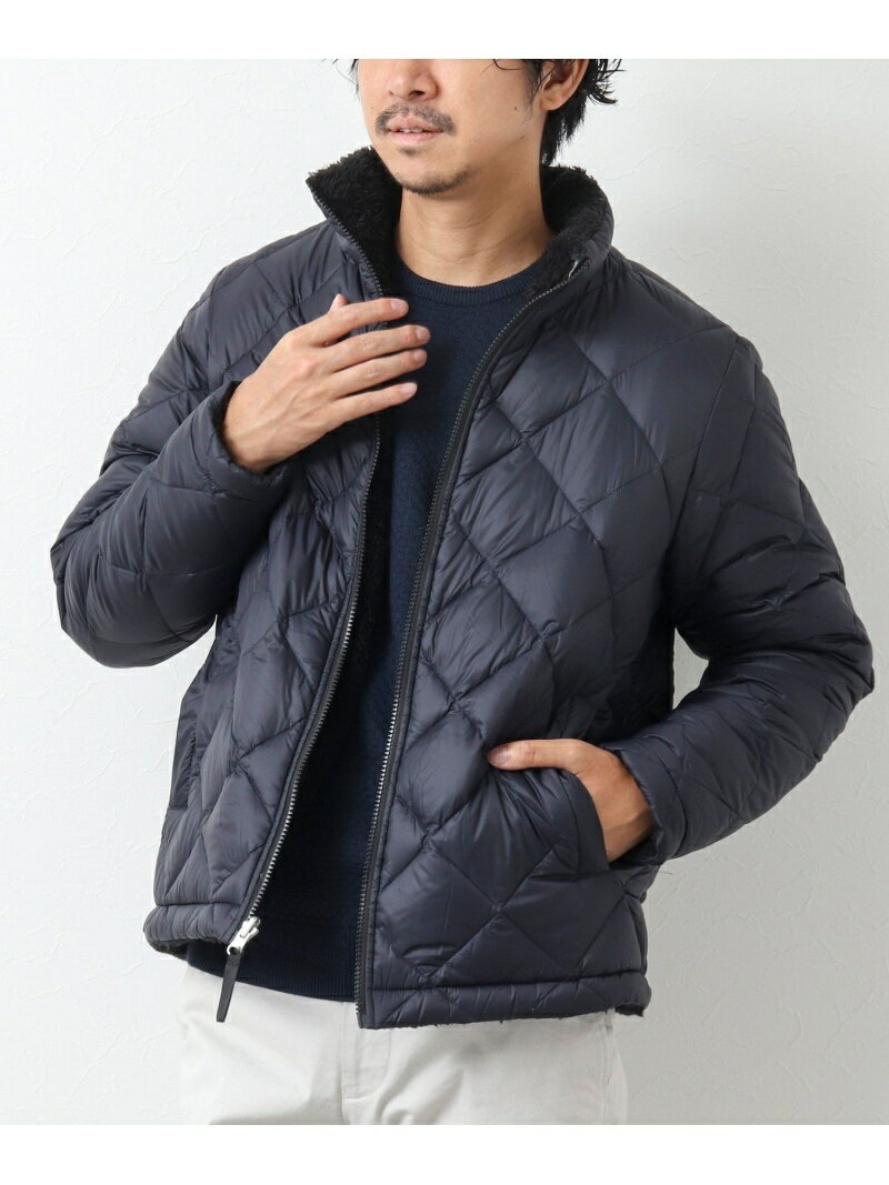 NOLLEY'S goodman 【TAION/タイオン】REVERSIBLE CITY HI NECK W-ZIP DOWN BOA JACKET ノーリーズ ジャケット・アウター ダウンジャケット・ダウンベスト ネイビー ブラック【送料無料】