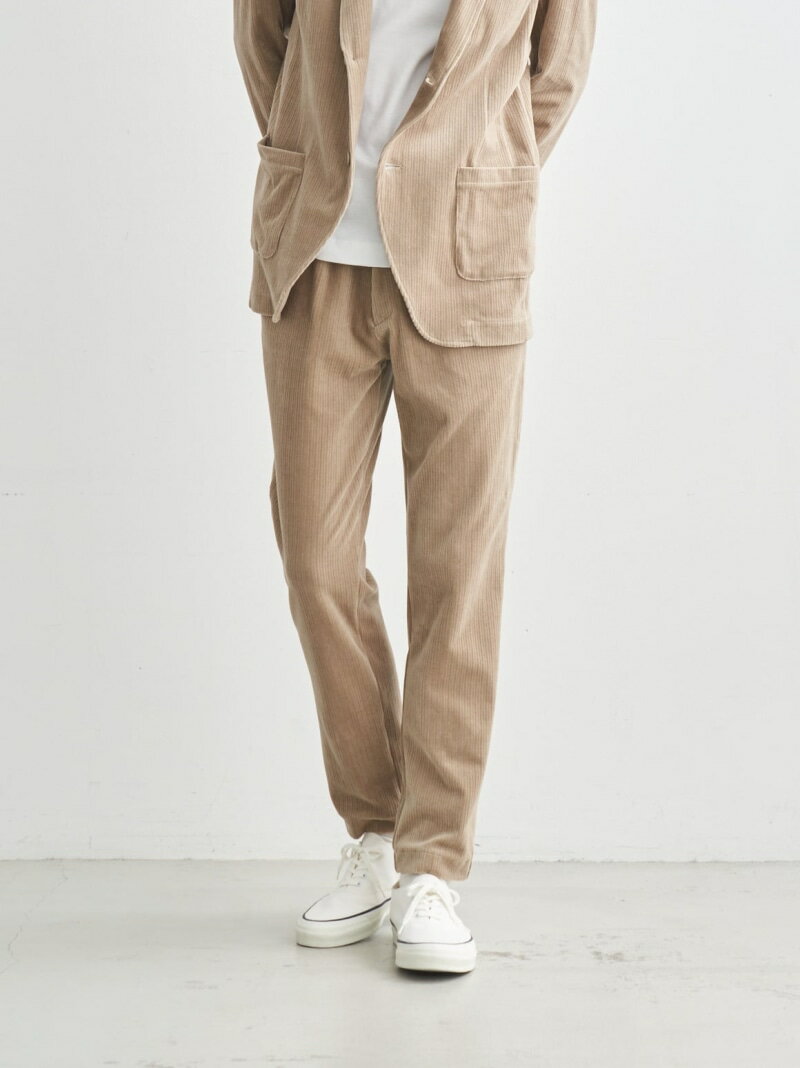 【SALE／50%OFF】three dots Men's cut corduroy shirling pants スリードッツ パンツ その他のパンツ ベージュ ネイビー【RBA_E】【送..