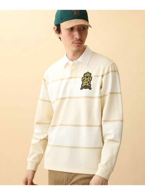 【SALE/60%OFF】TAKEO KIKUCHI パネルボーダー ポンチ ポロシャツ タケオキクチ トップス ポロシャツ イエロー ネイビー【RBA_E】【送料無料】