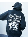 BEN DAVIS / WHITE LABEL 【BEN DAVIS(ベンデイビス)】WALL TAGGING ZIP HOODIE / ロゴ ビッグ スウェット ジップパーカー ナバル トップス パーカー フーディー ブラック ホワイト ブラウン【送料無料】