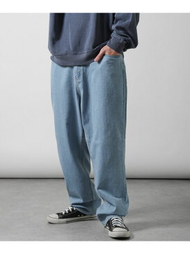 ZIP FIVE 10オンスストレッチデニムバギーパンツ ジップファイブ パンツ/ジーンズ ワイド/バギーパンツ グレー ブラウン ベージュ ホワイト カーキ ブルー ネイビー ブラック