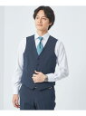 【SALE/50%OFF】UNITED ARROWS green label relaxing A+ TWPU トロピカル スリム 5B ベスト -ウォッシャブ...