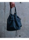 THE SHOP TK 【Begin6月号掲載】2WAY巾着ショルダーバック ザ ショップ ティーケー バッグ ショルダーバッグ グレー ブラック【送料無料】(4)
