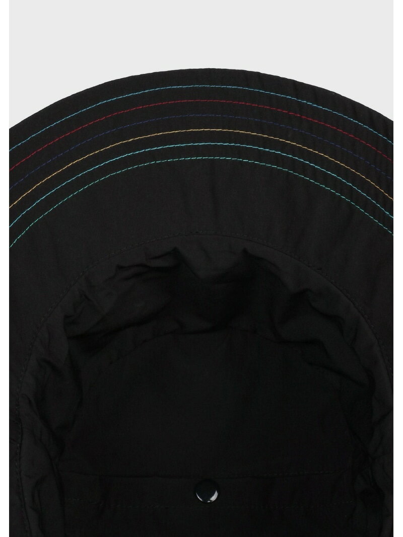 PS Paul Smith スポーツストライプ ポケッタブル バケットハット ポール・スミス 帽子 その他の帽子 ブラック【送料無料】