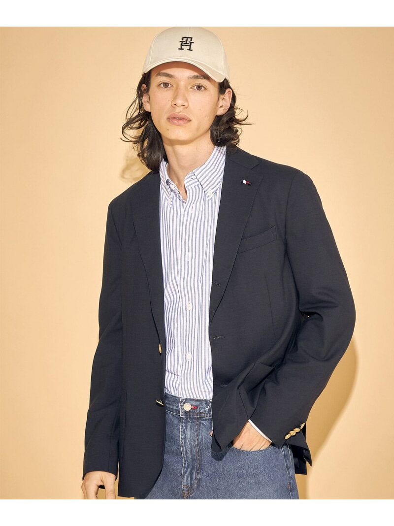 TOMMY HILFIGER (M)TOMMY HILFIGER(トミーヒルフィガー) THヘリテ-ジ ネイビ-アンコン ブレザ- トミーヒルフィガー ジャケット・アウター テーラードジャケット・ブレザー ネイビー【送料無料】