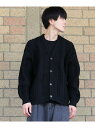 【SALE/15%OFF】SITRY カーディガン メンズ ニット 軽量 アラン模様 無地 シトリー トップス カーディガン ブラウン ブラック ベージュ グリ...