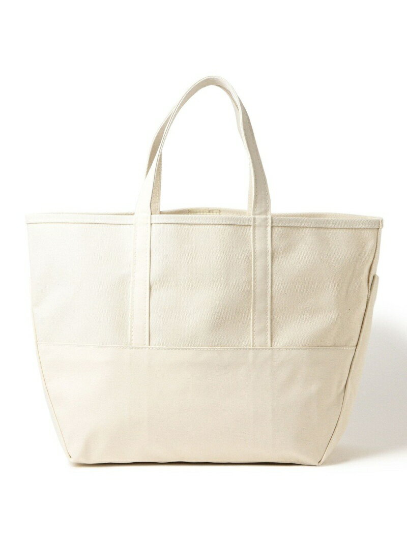 BEAMS MEN L.L.Bean*BEAMS / DEEP BOTTOM BOAT&TOTE BAG L ビームス メン バッグ トートバッグ ホワイト ネイビー【送料無料】