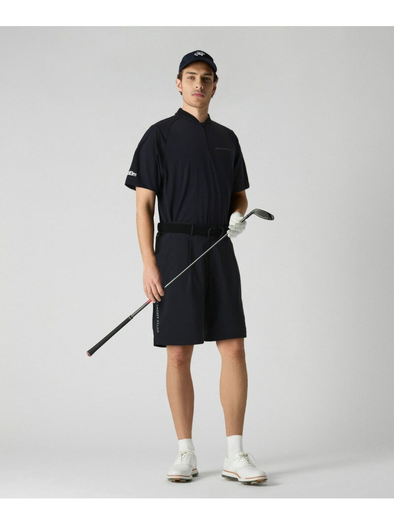 【SALE／60%OFF】UNITED ARROWS GOLF メンズ RNU ショートパンツ ー吸水速乾・UV・ヨコストレッチ- ユナイテッドアローズ アウトレット スポーツ・アウトドア用品 ゴルフグッズ ネイビー ブラック ブルー【RBA_E】【送料無料】
