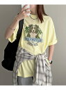 Discoat 【ユニセックス】アソートリゾートドッググラフィックTシャツ ディスコート トップス カットソー・Tシャツ ホワイト イエロー グレー【送料無料】