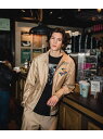 【SALE/20%OFF】bonjour records Dickies x Koichiro Takagi アイゼンハワーJKT ボンジュールレコード コート/ジャケット コート/ジャケットその他 ベージュ ネイビー【RBA_E】【送料無料】