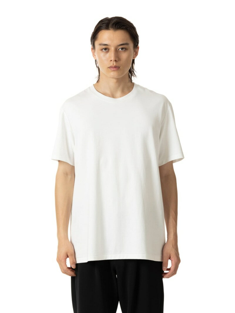 ATTACHMENT コットンダブルフェイス スリムフィットTシャツ アタッチメント トップス カットソー・Tシャツ ブラック ホワイト グレー【送料無料】