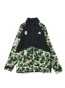 A BATHING APE (M)【 BAPE X ADIDAS GOLF 】ABC CAMO JACKET ア ベイシング エイプ ジャケット アウター その他のジャケット アウター グリーン【送料無料】