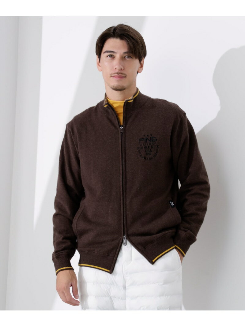 PING APPAREL プレーンニット/布帛 リバーシブルニットブルゾン ＜PERFORMANCE＞ (MENS) ピン アパレル..