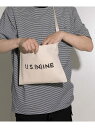 NUMBER (N)INE U.S. (N)INE CANVAS MINI SHOULDER BAG ナンバーナイン バッグ ショルダーバッグ ホワイト ブラック【先行予約】