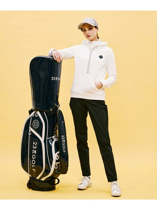 23区GOLF 【UNISEX】【キャスター付き】エナメル キャディバッグ ニジュウサンクゴルフ スポーツ/水着 スポーツグッズ ネイビー ゴールド【送料無料】