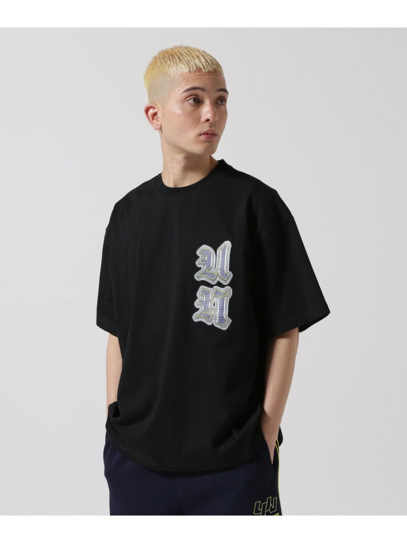 LHP UNKNOWNLONDON/AmEh/MULTI LOGO ICED OUT TEE GGC`s[ gbvX Jbg\[ETVc ubNyz