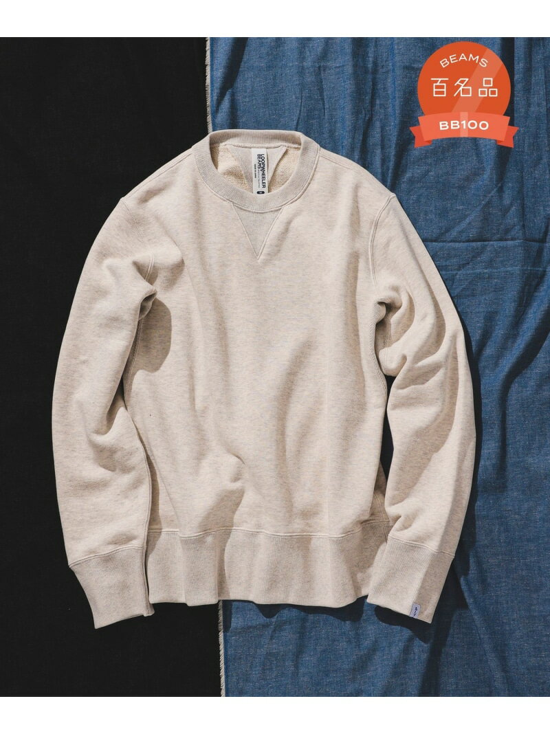 ループウィラー トレーナー メンズ BEAMS PLUS LOOPWHEELER * BEAMS PLUS / 別注 Athletic Crew Neck Sweat ビームス メン トップス スウェット・トレーナー ホワイト グレー ネイビー【送料無料】