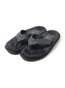 TOMORROWLAND GOODS 【別注】ISLAND SLIPPER PT202 レザートングサンダル トゥモローランド シューズ・靴 サンダル ネイビー...