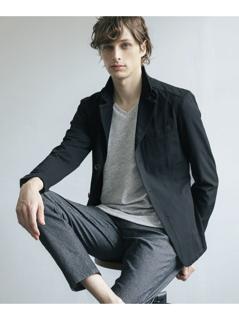 MK MICHEL KLEIN homme 【日本製生地使用/大きいサイズあり】コンバーチブルジャケット/綿麻混RIRANCHA ミッシェルクランオム スーツ・フォーマル スーツジャケット グレー ブラック ブルー【送料無料】