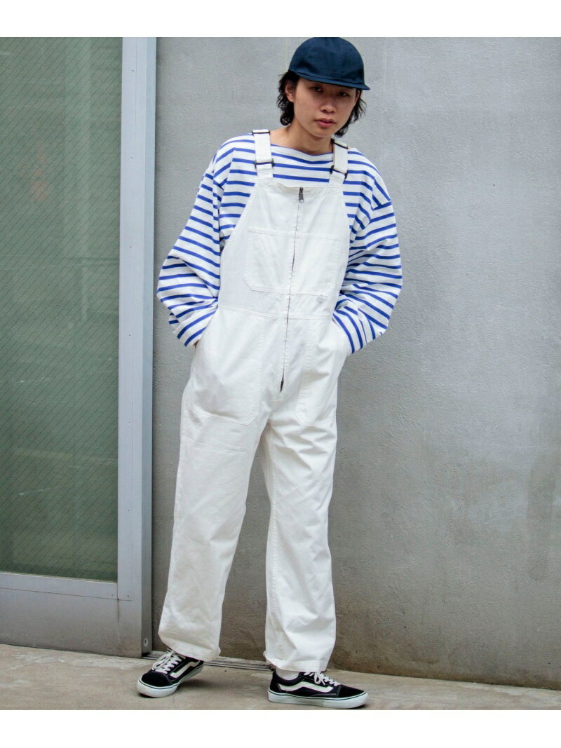 【SALE／50%OFF】GLOSTER 【WORK ABOUT/ワークアバウト】OVERALLS オーバーオール フレディ アンド グロスター オールインワン・オーバーオール オーバーオール・サロペット ホワイト ベージュ ブラック【RBA_E】【送料無料】