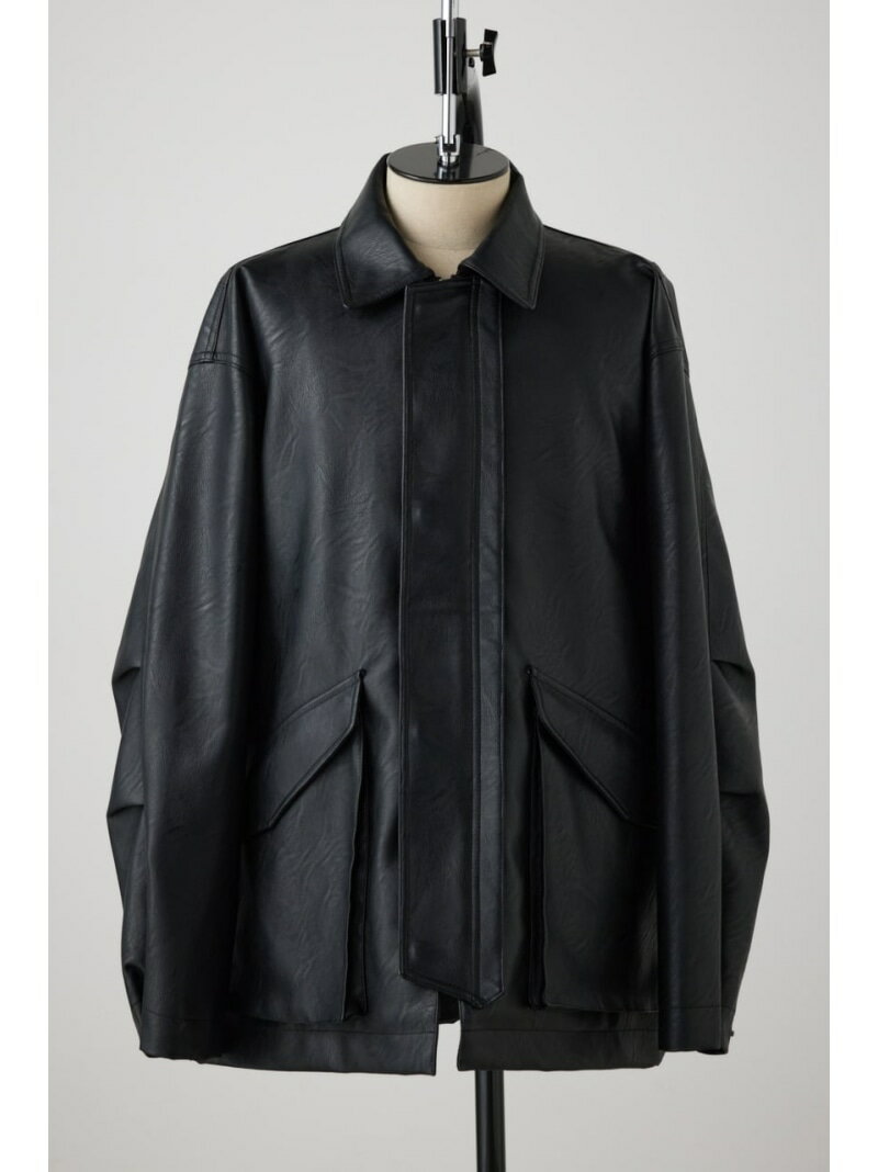 【SALE/30%OFF】AZUL BY MOUSSY フェイクレザージップブルゾン アズールバイマウジー ジャケット・アウター ブルゾン・ジャンパー ブラウン ブラック【RBA_E】【送料無料】