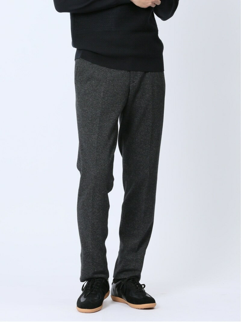 【SALE/41%OFF】m.f.editorial ウール混ジャージ スリムパンツ 黒(セットアップ可能) タカキュー スーツ・フォーマル スーツパンツ ブラック【RBA_E】【送料無料】