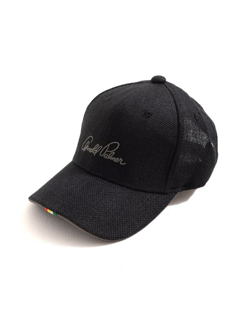 Arnold Palmer ポリジュートシェアキャップ アーノルド パーマー 帽子 キャップ ブラック ホワイト ベージュ【送料無料】