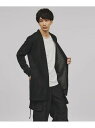 【SALE/53%OFF】tk.TAKEO KIKUCHI ダブルフェイスロングカーディガン ティーケータケオキクチ トップス カーディガン グリーン ブラック...