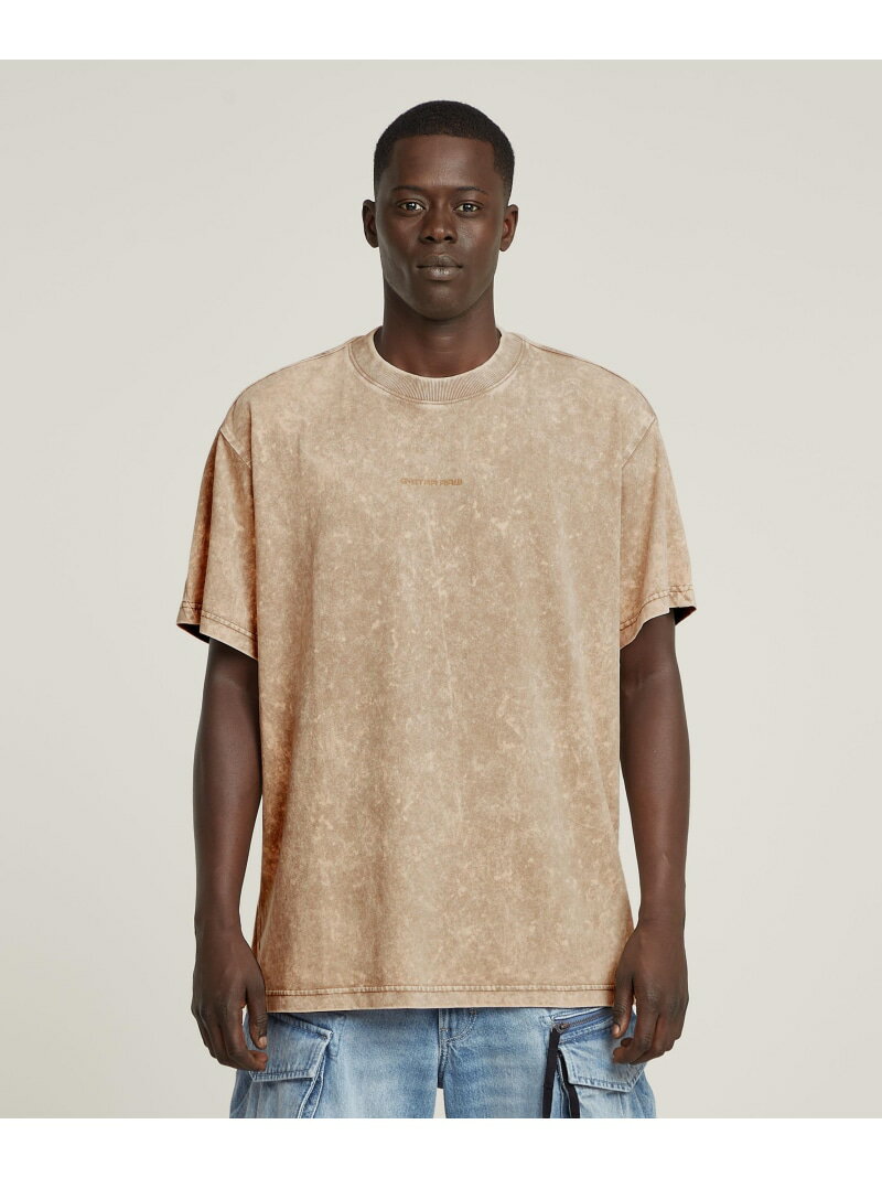 【SALE/40%OFF】G-Star RAW 【公式ショップ】WASHED LOOSE T-SHIRT/ヴィンテージライクオーバーダイオーバーサイズTシャツ ジースターロゥ トップス カットソー・Tシャツ ベージュ【RBA_E】【送料無料】