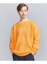【SALE/70%OFF】BEAUTY&YOUTH UNITED ARROWS ドライコットン 5ゲージ チェック クルーネック ニット ユナイテッドアローズ ...