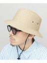 A.M.S. バケットハット メンズ レディース ペーパーハット あご紐付き ハット 春 夏 エー.エム.エス. 帽子 ハット ベージュ ブラック