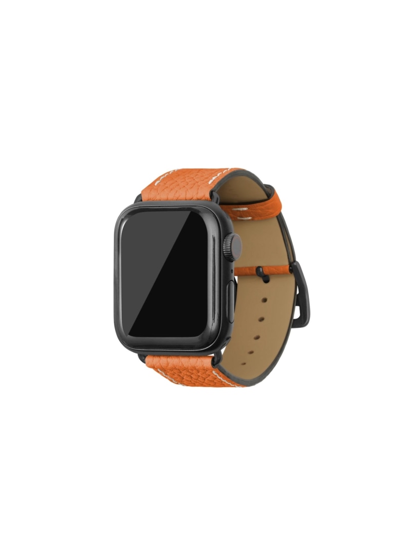 BONAVENTURA Apple Watch レザーバンド【38mm/40mm/41mm S/Mサイズ】 アダプター:ブラック ボナベンチュラ アクセサリー・腕時計 その他のアクセサリー・腕時計 オレンジ グレー ネイビー【送…