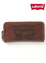 【SALE/10%OFF】Levi's Levi's 財布 メンズ ラウンドジップ ロングウォレット 長財布 ラザル 財布・ポーチ・ケース 財布 ブラウン ブラック【RBA_E】
