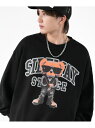 SIDEWAY STANCE SIDEWAY STANCE サイドウェイスタンス カレッジベア トレーナー インプローブス トップス スウェット・トレーナー ブラック グレー ネイビー【送料無料】