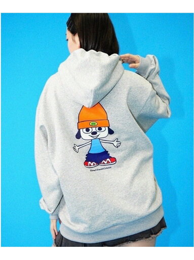 パラッパラッパー 【パラッパラッパー】グラフィックプリントフーテッドパーカー ネバーマインドザエックスユー/チカシツプラス トップス パーカー・フーディー ブラック グレー【送料無料】 パラッパラッパー 【パラッパラッパー】グラフィックプリントフーテッドパーカー ネバーマインドザエックスユー/チカシツプラス トップス パーカー・フーディー ブラック グレー【送料無料】