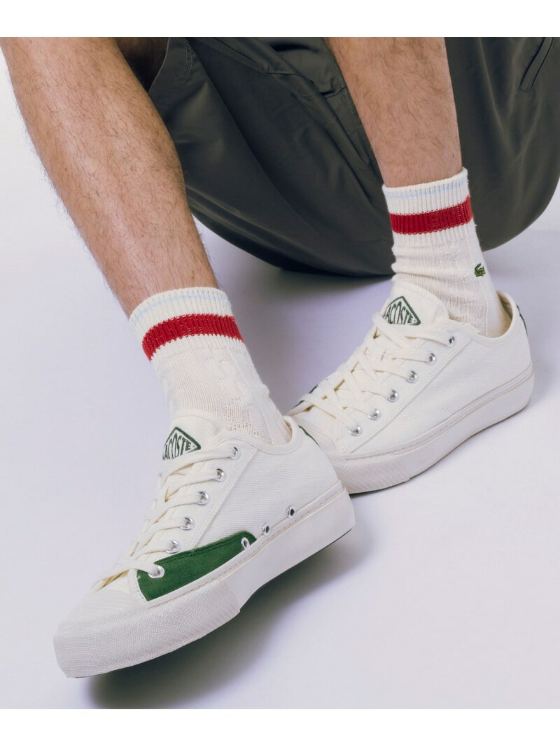 LACOSTE ケーブルニットラインドソッ