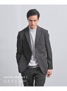 【SALE/50%OFF】UNITED ARROWS ドビー トラベル シングル2ボタンジャケット COZY -ウォッシャブル・2WAYストレッチ・撥水- ユナ...