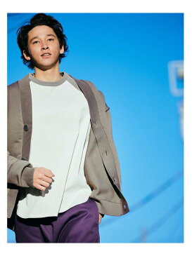 UNITED ARROWS green label relaxing 【WEB限定】<GLR or(ジーエルアール オア)> スムース カーディガン -ユニセックス- ユナイテッドアローズ グリーンレーベルリラクシング ニット カーディガン イエロー グレー グリーン【送料無料】