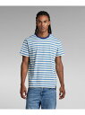【SALE/30%OFF】G-Star RAW 【公式ショップ】ESSENTIAL STRIPE LOOSE T-SHIRT/ストライプボーダーオーバーサイズTシャツ ジースターロゥ トップス カットソー・Tシャツ ブルー【RBA_E】【送料無料】