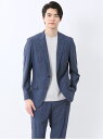 【SALE/20%OFF】TAKA-Q TechCool スリムフィット 2ボタンジャケット 杢青(セットアップ可能) 【25SS】 メンズ セットアップ ジャ...