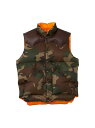 HYSTERIC GLAMOUR ROCKY MOUNTAIN FEATHERBED/WOODLAND FRAM CAMO柄DOWN VEST ヒステリックグラマー トップス ベスト ジレ【送料無料】