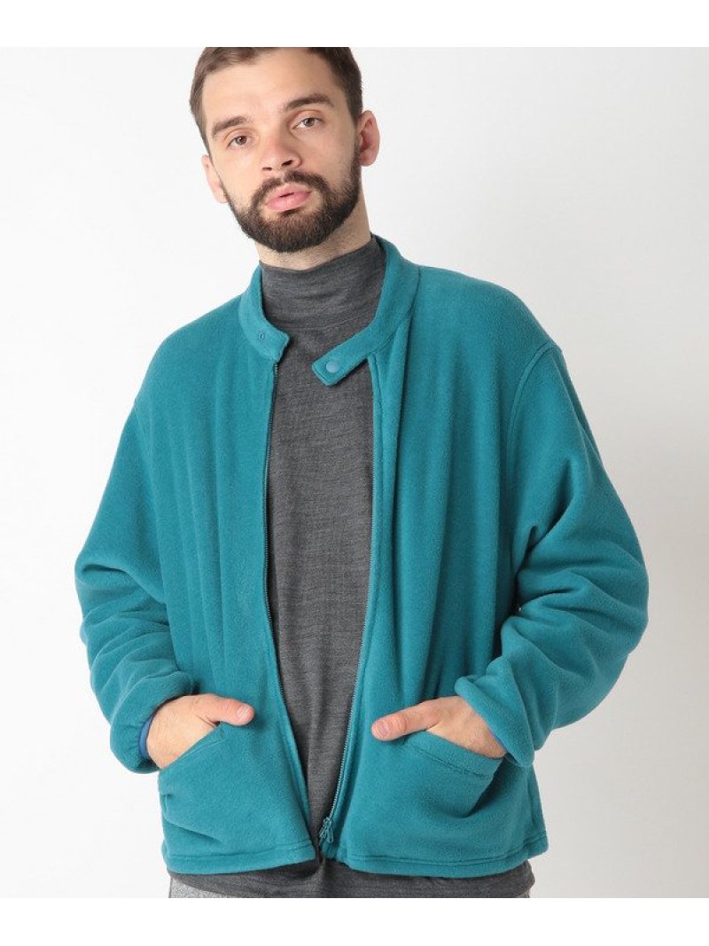 【SALE/50%OFF】FUSE エシカルフリースジャケット メンズ ビギ ジャケット・アウター ブルゾン・ジャンパー ブルー グレー【RBA_E】【送料無料】
