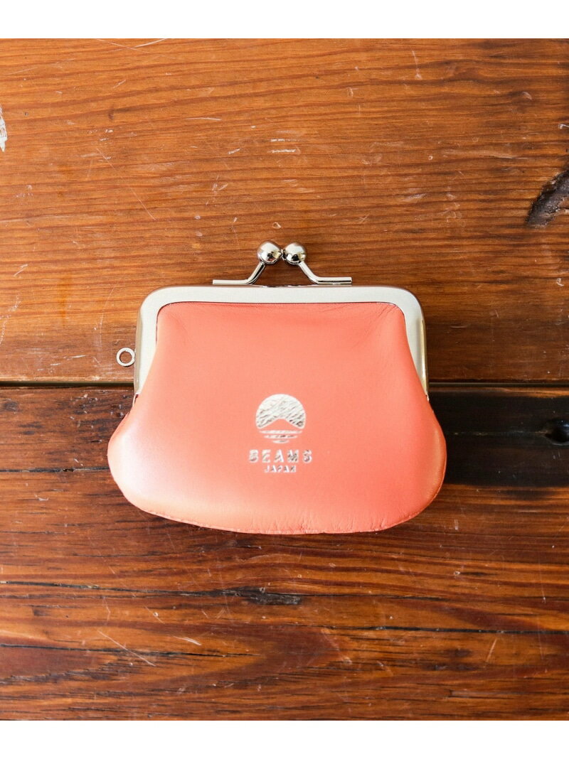 BEAMS JAPAN 【別注】松野屋 / 牛革ミニがま口 ビームス ジャパン 財布・ポーチ・ケース その他の財布・ポーチ・ケース オレンジ ネイビー【送料無料】