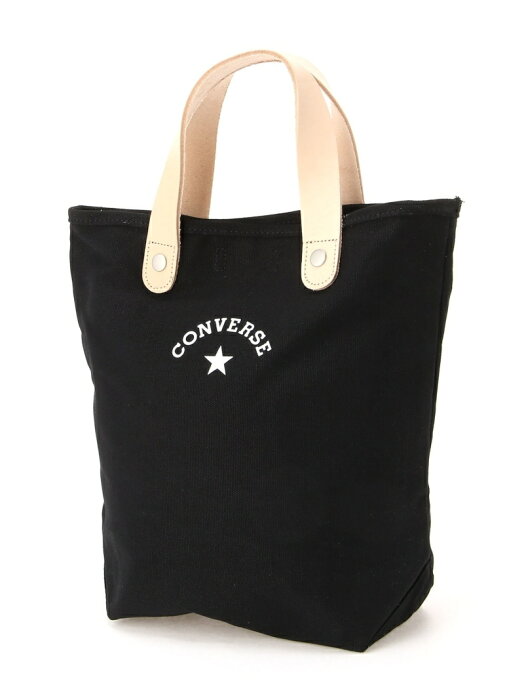 【SALE／50%OFF】CONVERSE CONVERSE/(U)【78】CANVAS LEATHER TOTE BAG レアリゼ バッグ トートバッグ ブラック ネイビー ホワイト【RBA_E】【先行予約】*