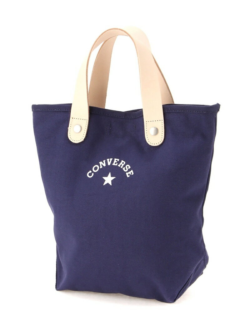 【SALE／50%OFF】CONVERSE CONVERSE/(U)【78】CANVAS LEATHER TOTE BAG レアリゼ バッグ トートバッグ ネイビー ブラック ホワイト【RBA_E】【先行予約】*