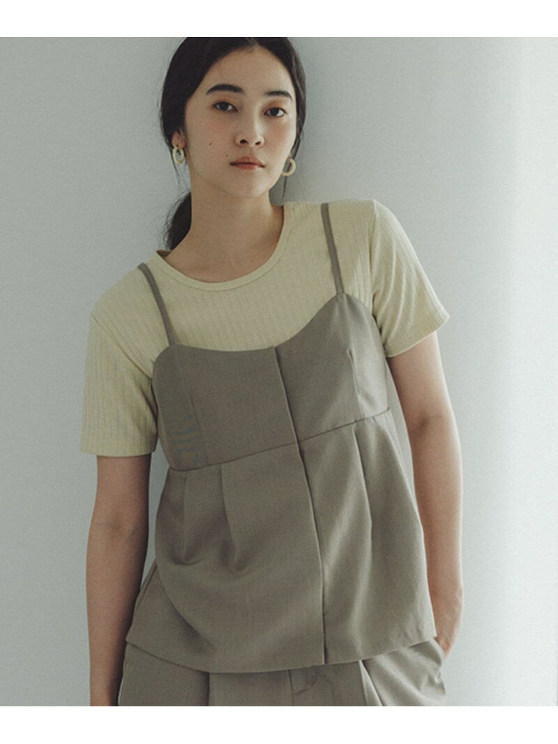 daily CLIP 【daily CLIP】キャミソールビスチェ スタディオクリップ トップス ベスト・ジレ ベージュ ..