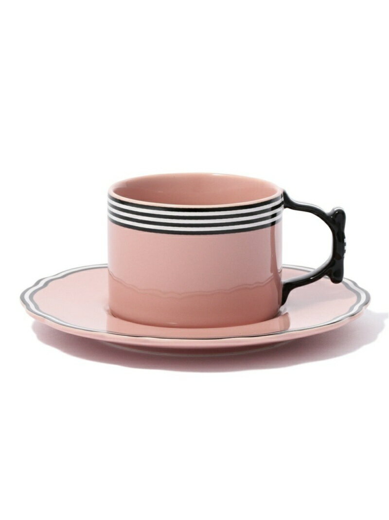 【SALE／50%OFF】Francfranc リボン カップ&ソーサー フランフラン 食器・調理器具・キッチン用品 その他の食器・調理器具・キッチン用品 ピンク【RBA_E】のサムネイル